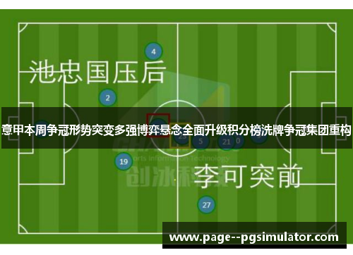 意甲本周争冠形势突变多强博弈悬念全面升级积分榜洗牌争冠集团重构 意甲本周争冠形势突变多强博弈悬念全面升级积分榜洗牌争冠集团重构